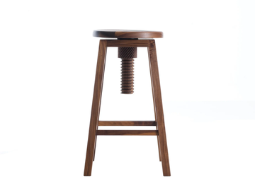 INVITO C-141 - Solid wood stool height-adjustable by Dale Italia - view 2
